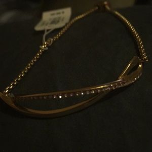 Michael Kors bracelet gold w/diamond like studs